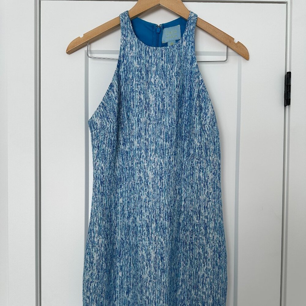 CeCe by Cynthia Steffe Light Blue Bodycon Racerback Dress